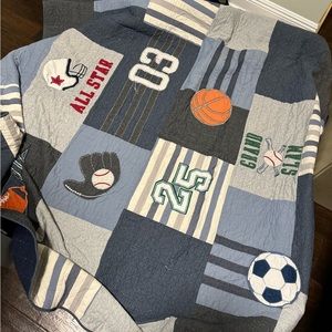 Pottery Barn Quilt and Shams (Euro and Standard) Queen